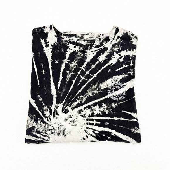 Denim & Flowers Ricky Singh Tie Dye T-Shirt Patterned Tee Size L Mint - Picture 7 of 7